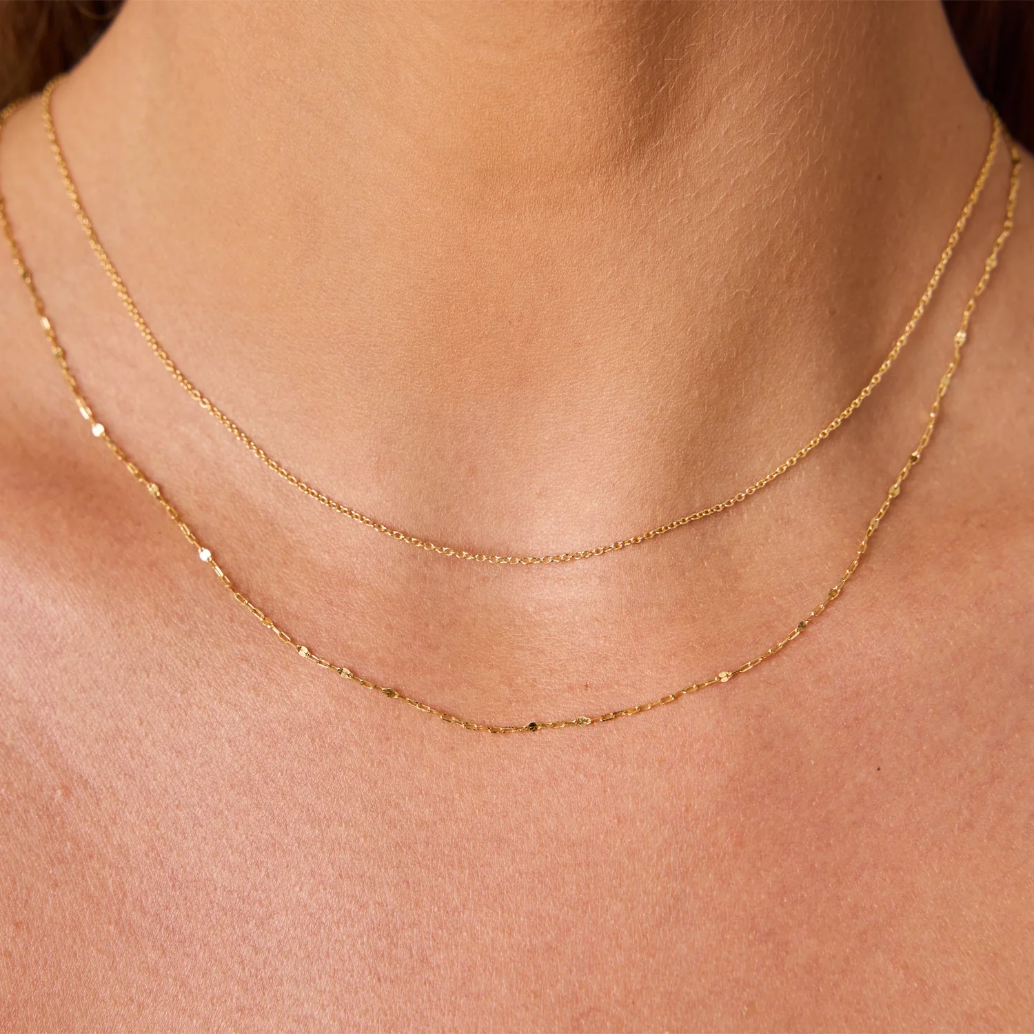 14K Gold Cable Chain Necklace - Image 8