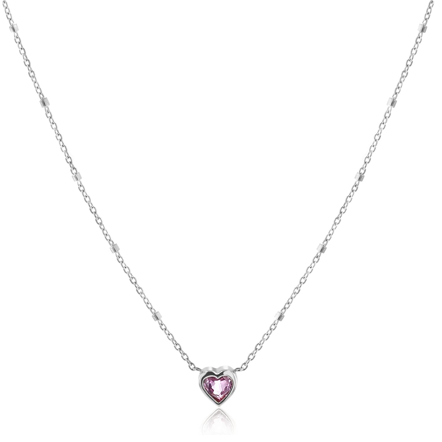 Kids Bezel Heart Necklace - Image 5