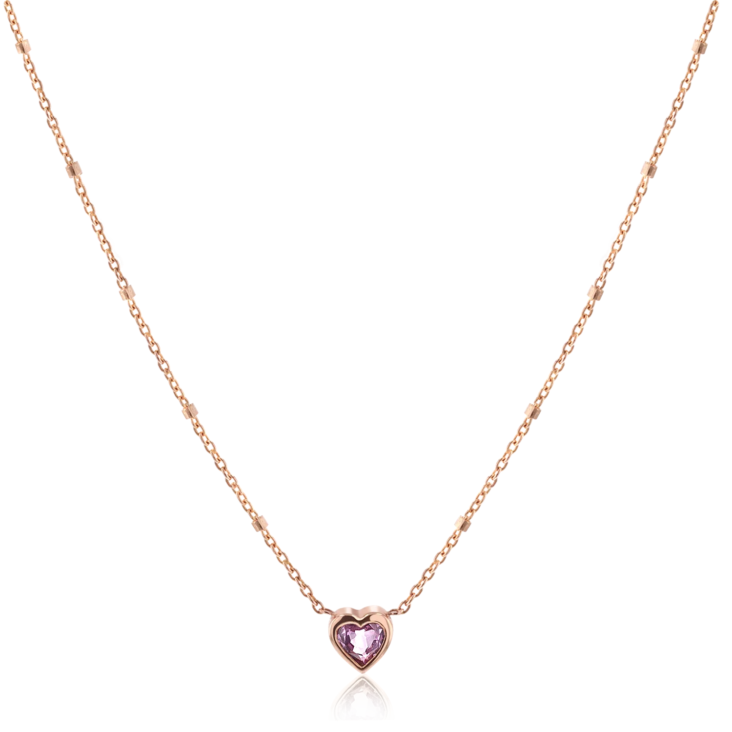 Kids Bezel Heart Necklace - Image 6