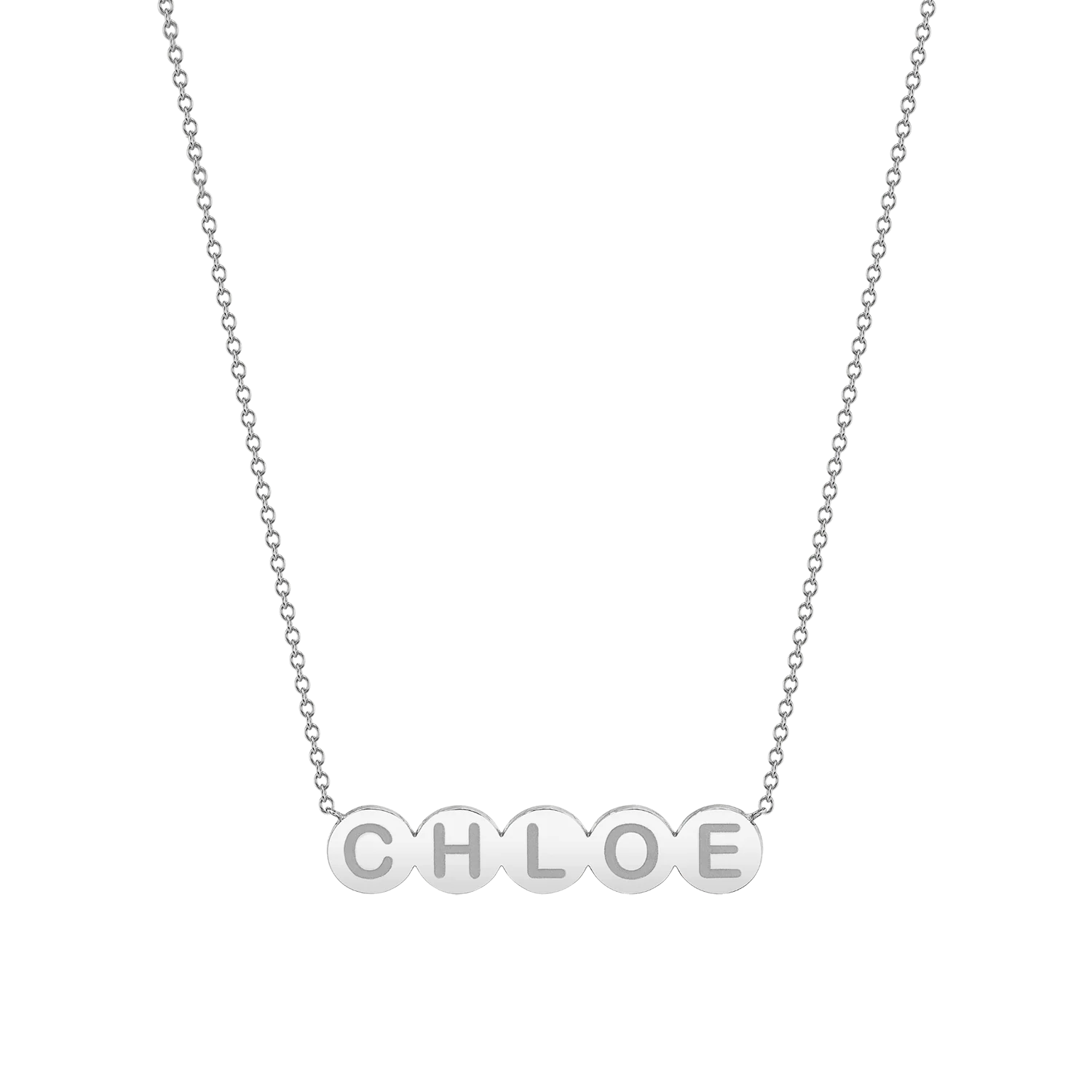 Kids Bubble Round Engravable Necklace - Image 2