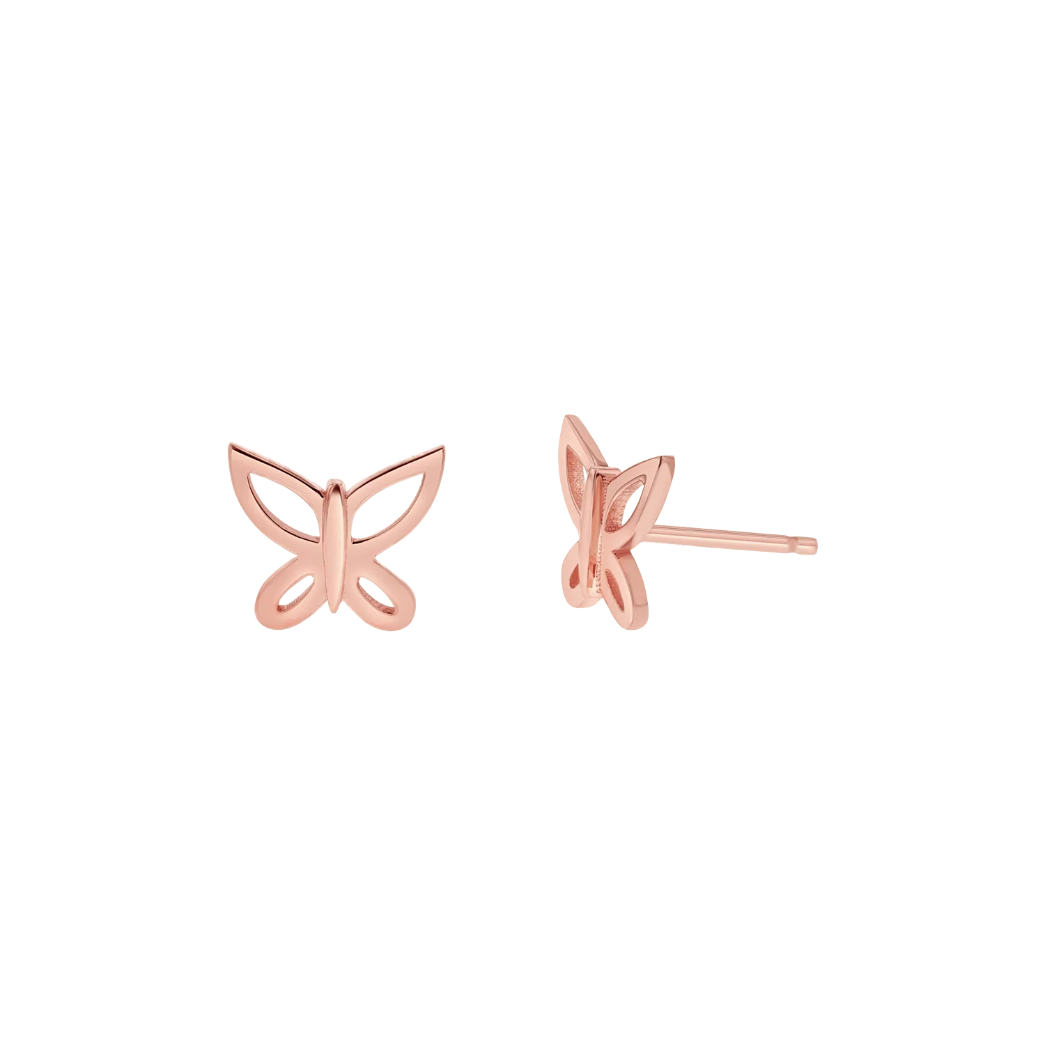 Kids Butterfly Silhouette Stud Earrings - Image 3
