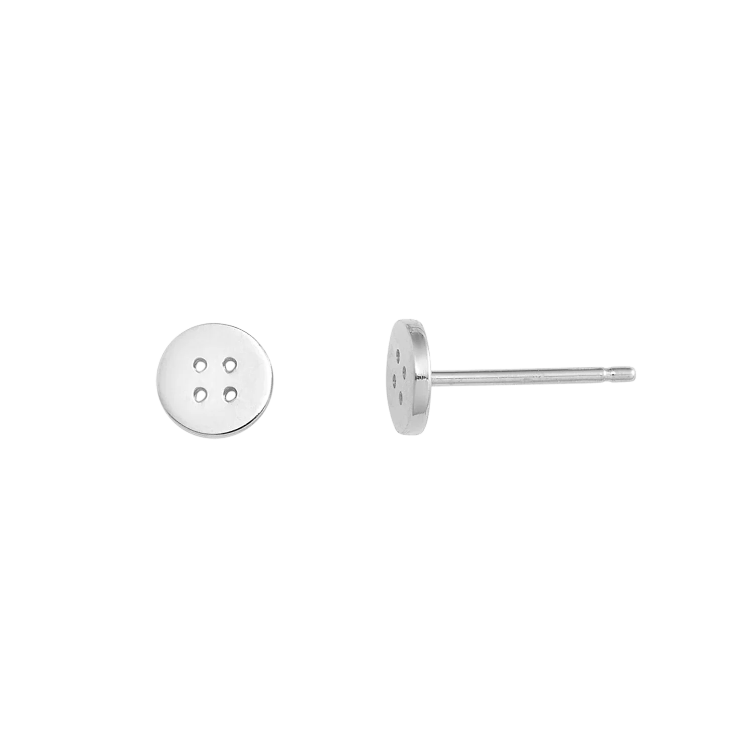 Kids Button Stud Earrings - Image 2