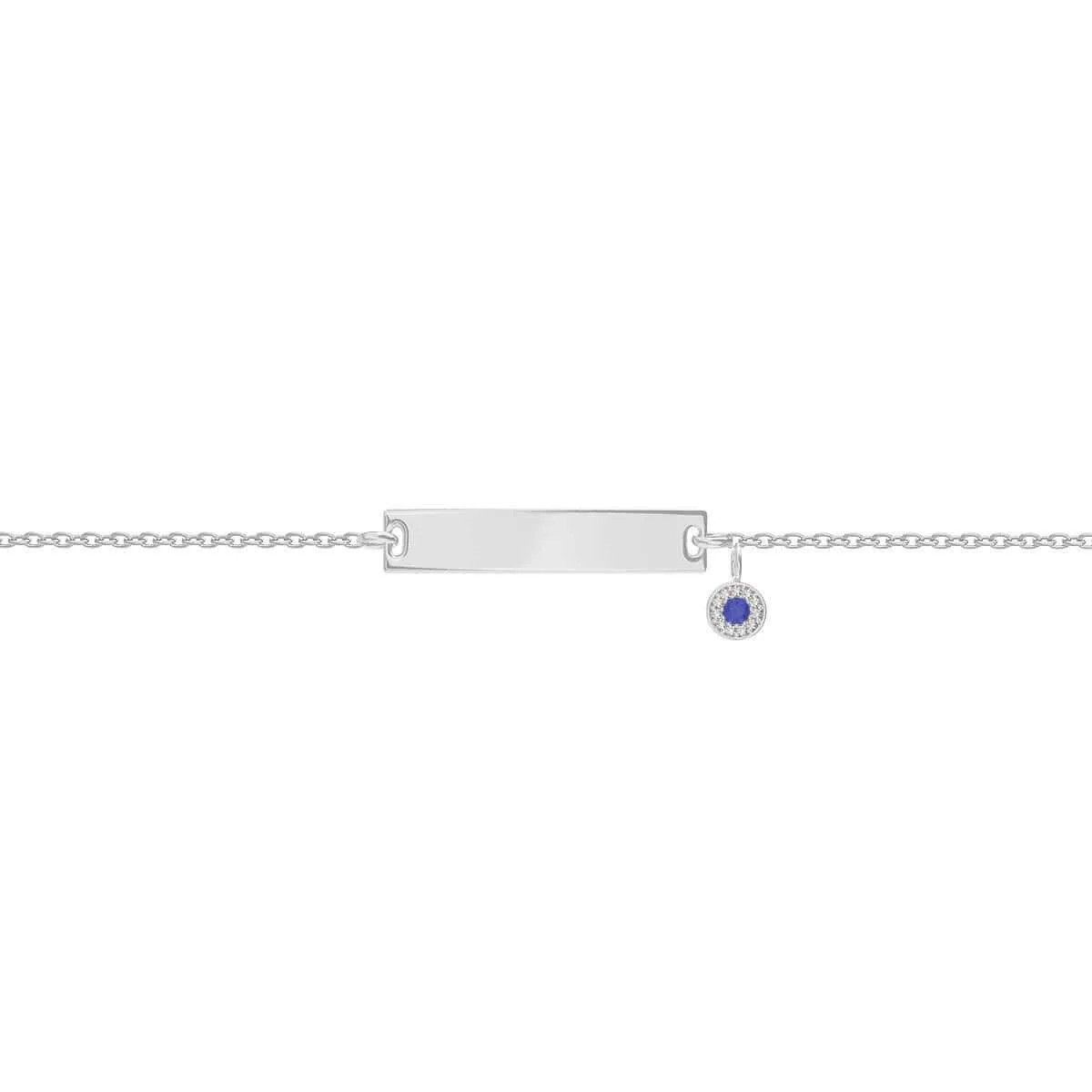 Kids Classic Engravable ID Bracelet with Round Eye Charm - Image 5