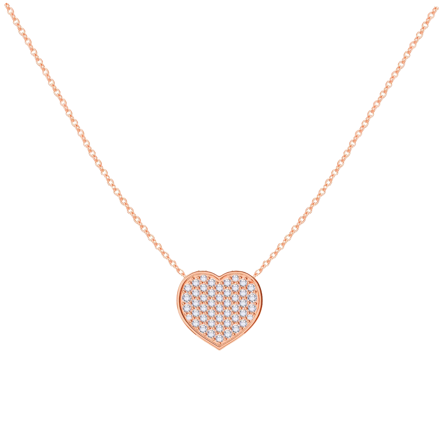 Kids Diamond Heart Necklace - Image 3