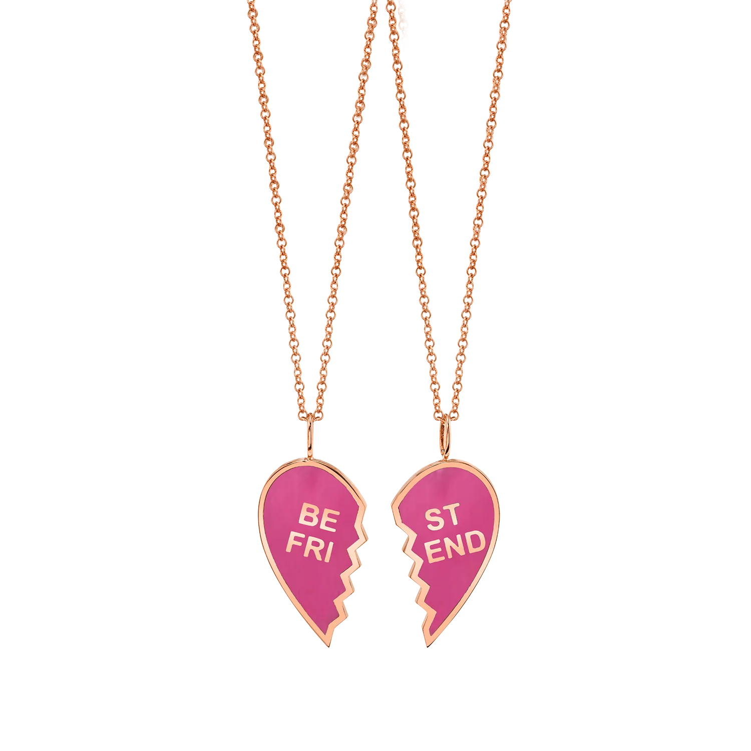 Kids Enamel Best Friend Necklaces (Set of 2) - Image 3