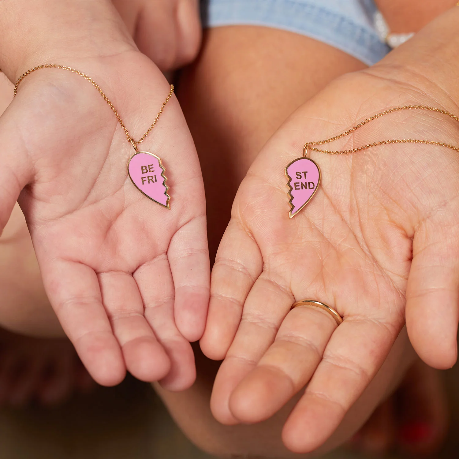 Kids Enamel Best Friend Necklaces (Set of 2) - Image 4