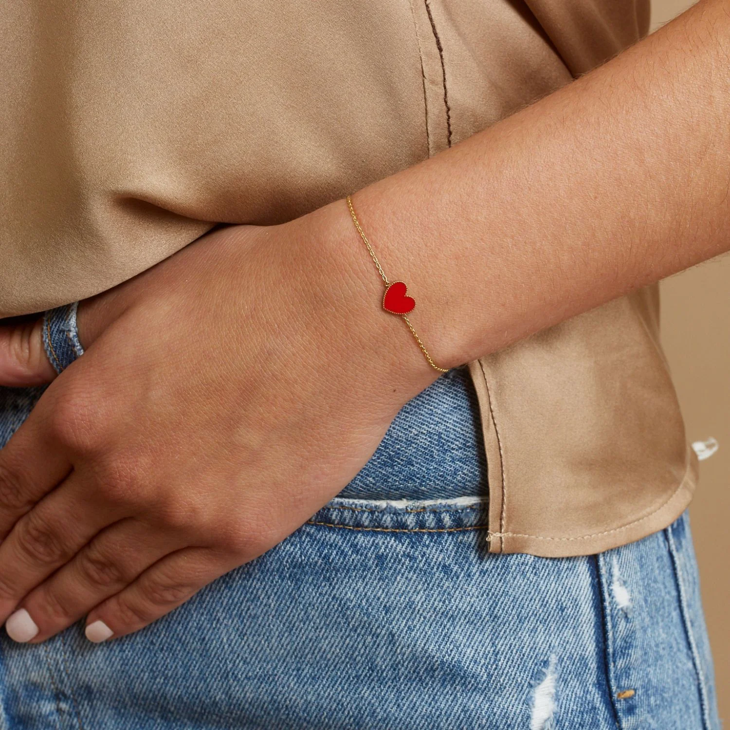 Kids Heart Enamel Bracelet - Image 4