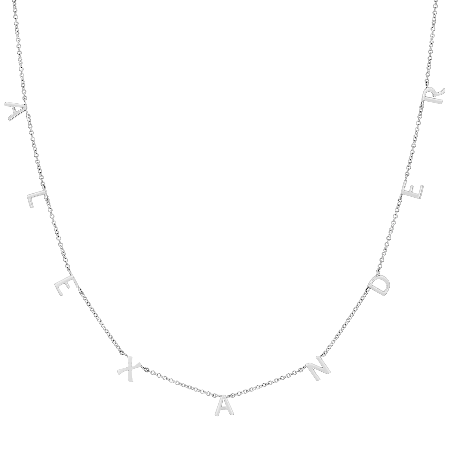 Kids Mini Spaced Letter Necklace - Image 2
