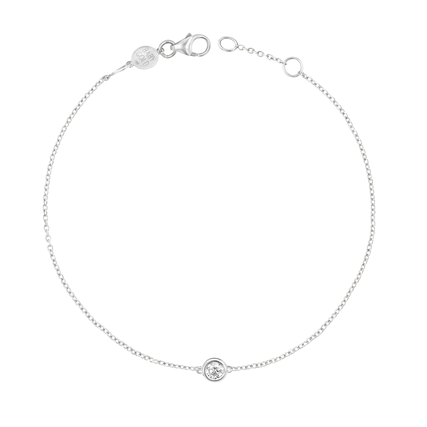 Kids Solitaire Diamond Bracelet - Image 2
