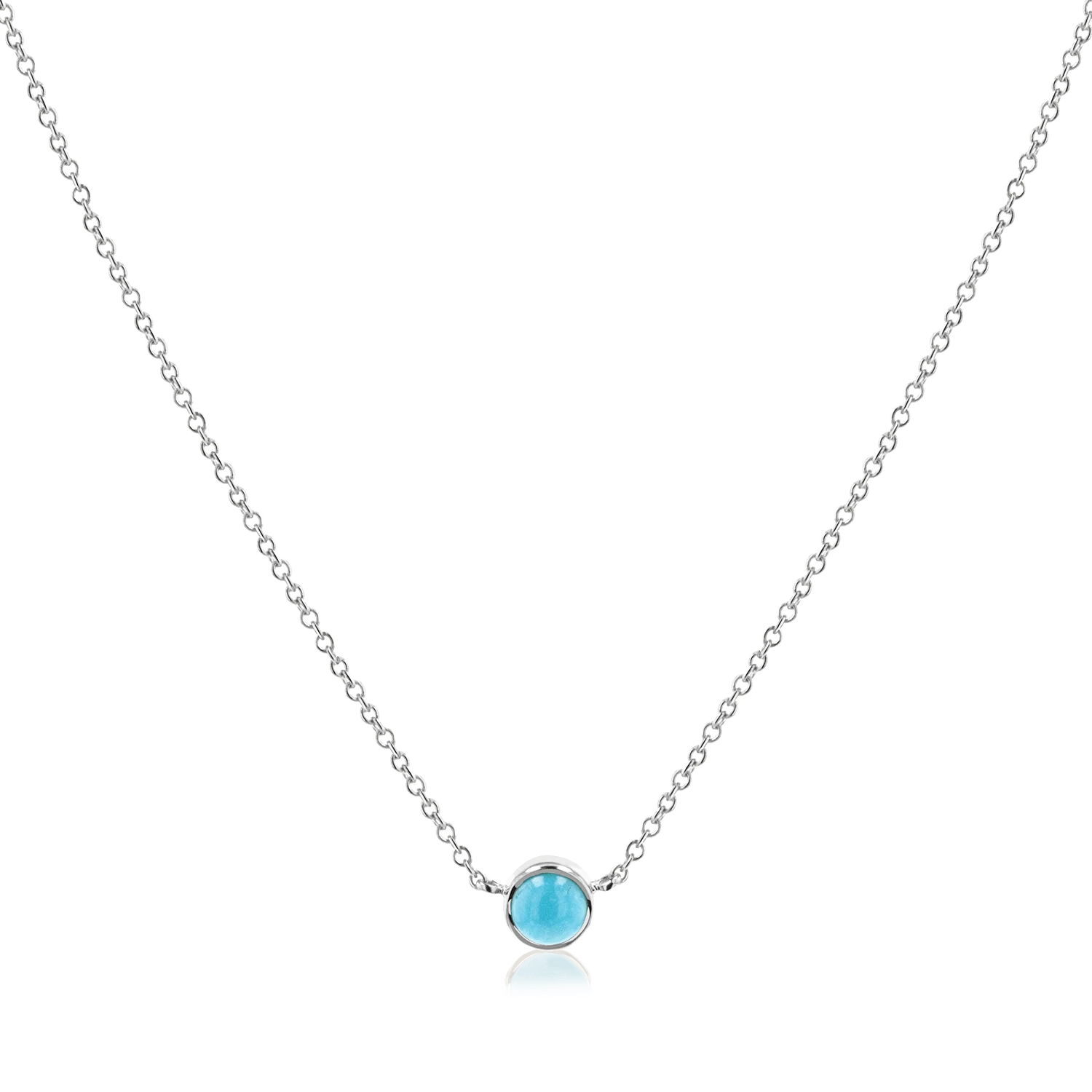 Kids Turquoise Solitaire Necklace - Image 2