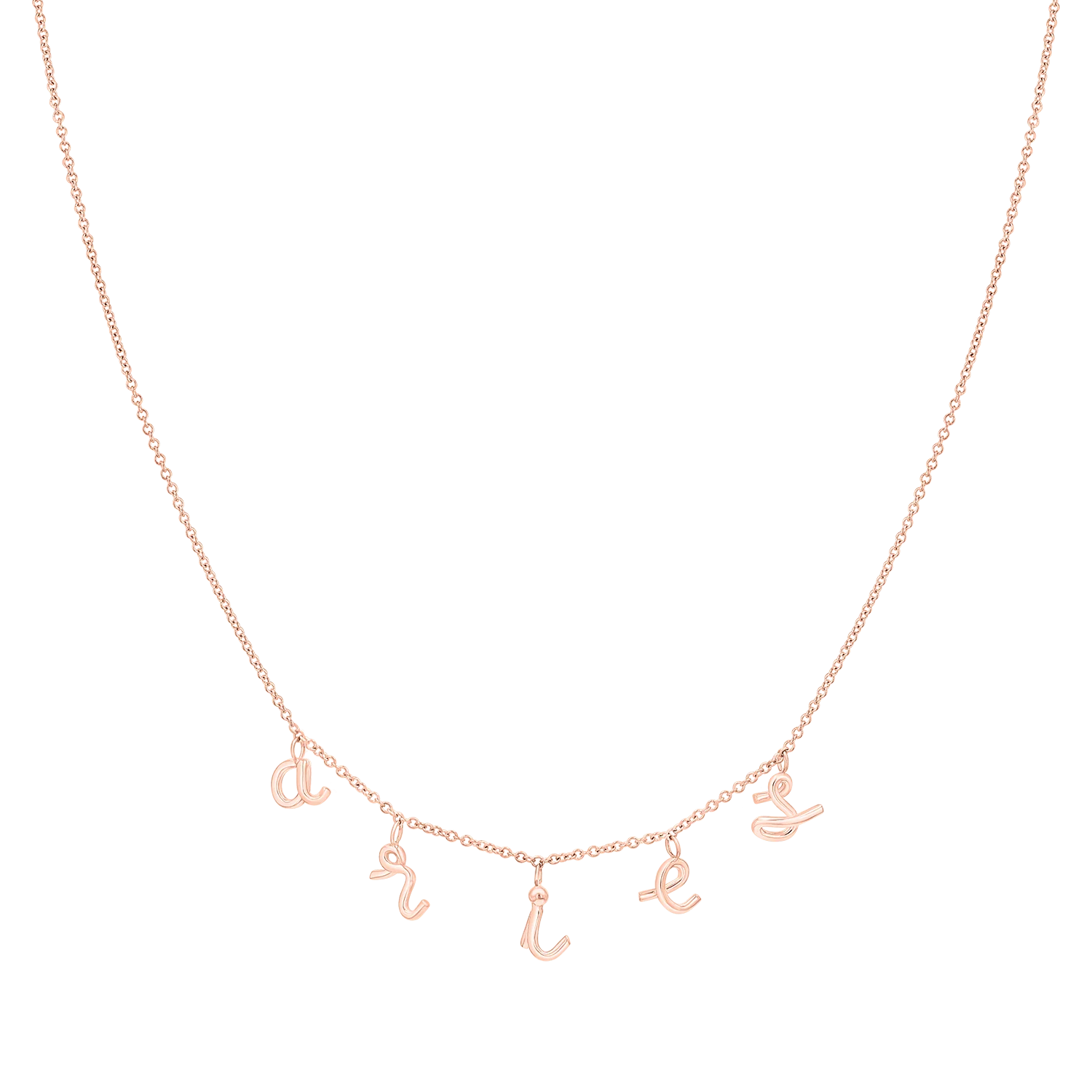 Custom Mini Letter Necklace - Image 3
