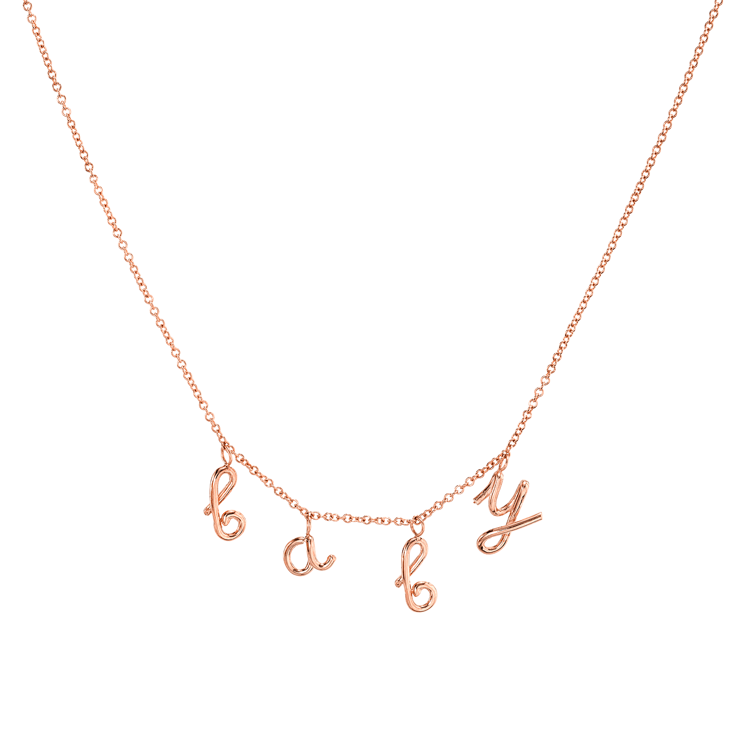 Mini Letter Baby Necklace - Image 3