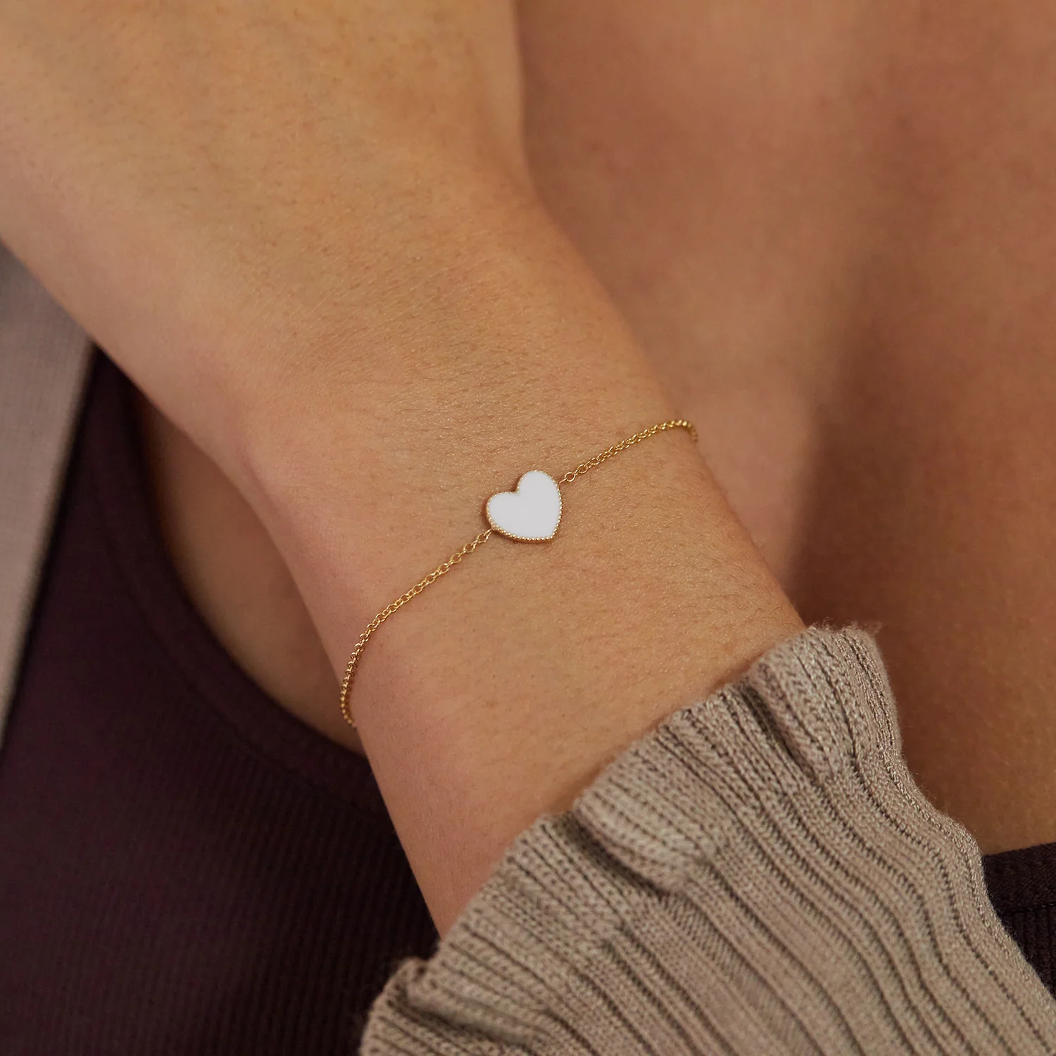 Enamel Heart Bracelet - Image 10