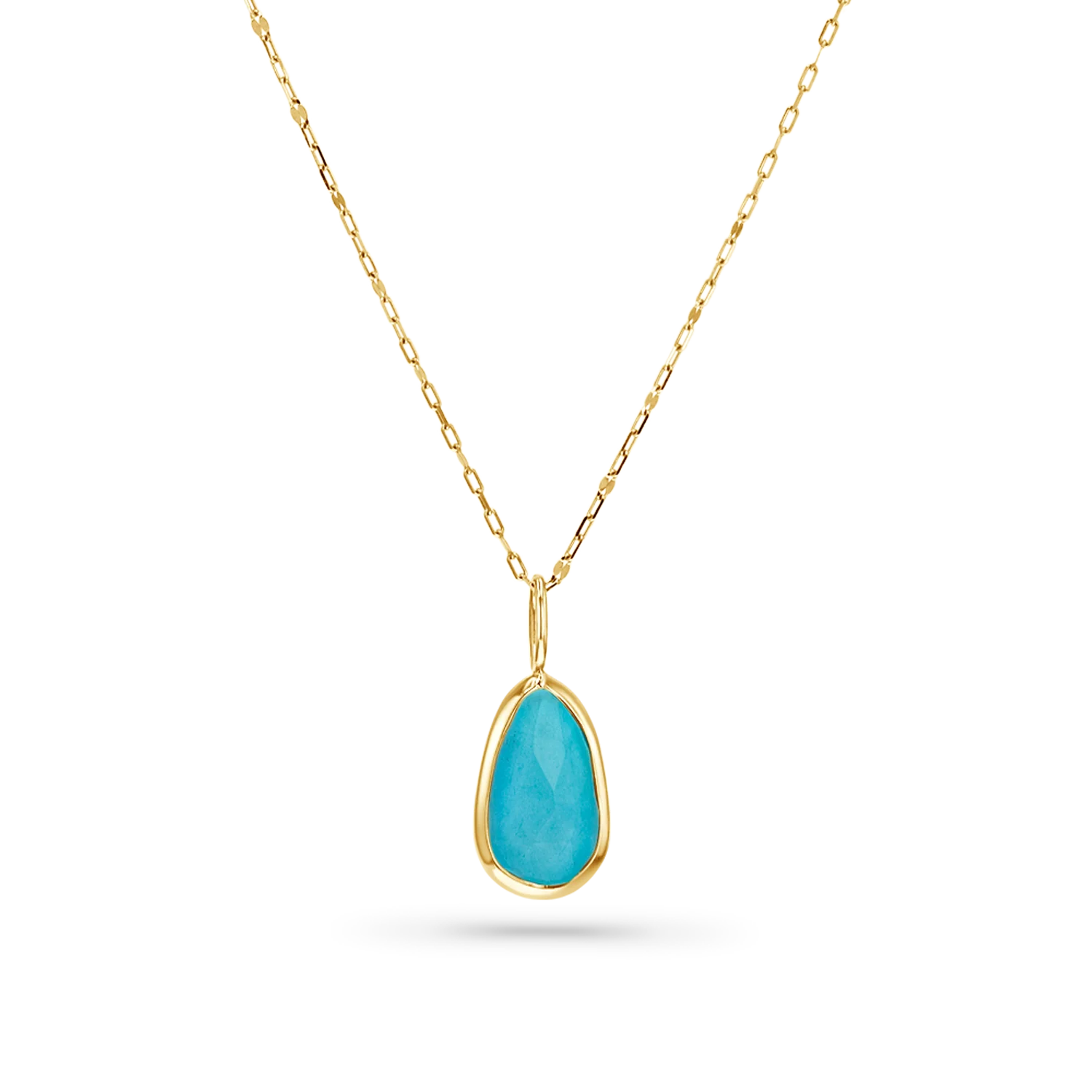 One of a Kind Blue Opal Slice Charm - Image 2