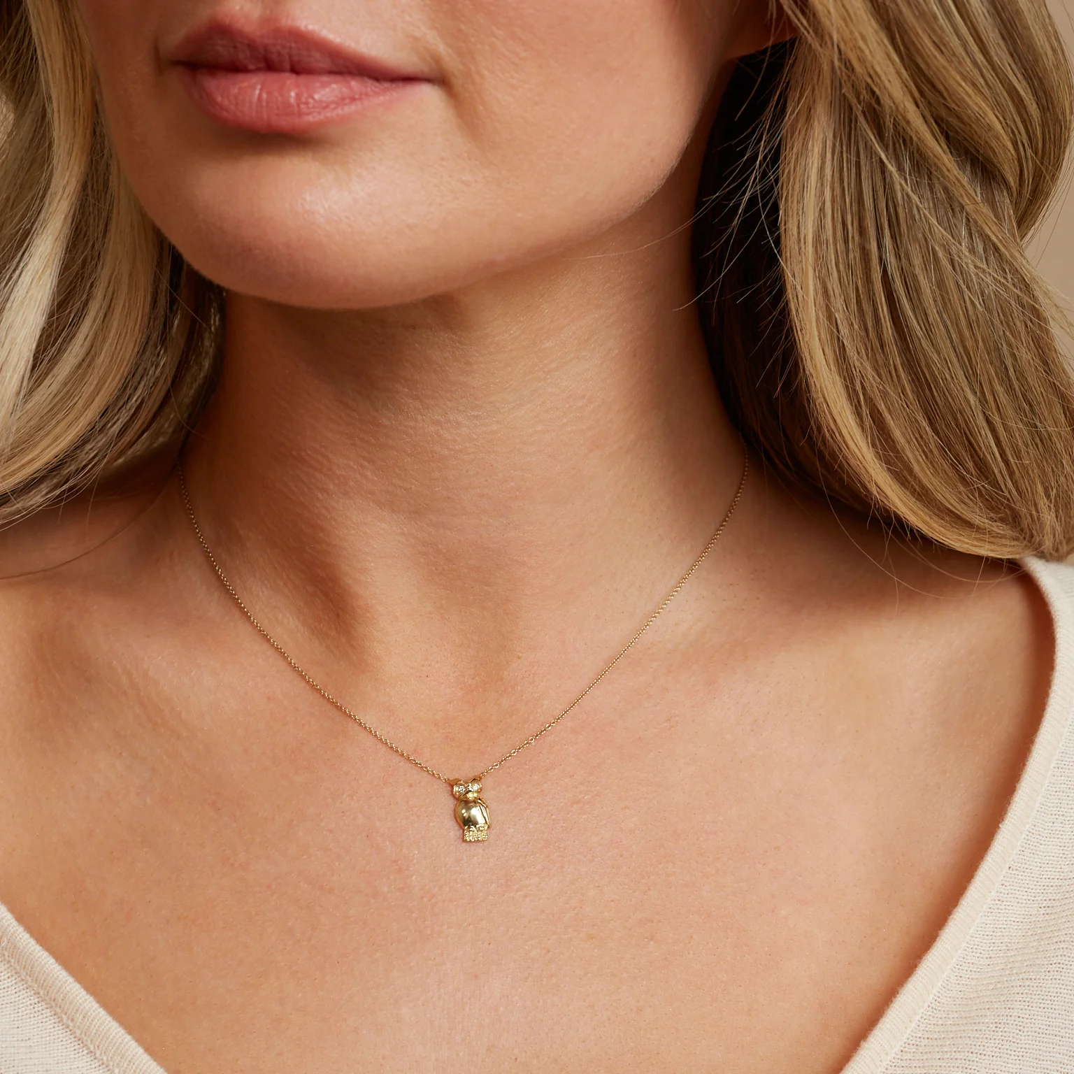 Petite Owl Necklace - Image 4
