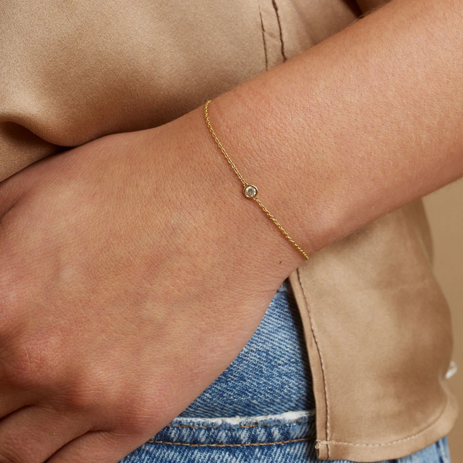 Solitaire Diamond Bracelet - Image 6