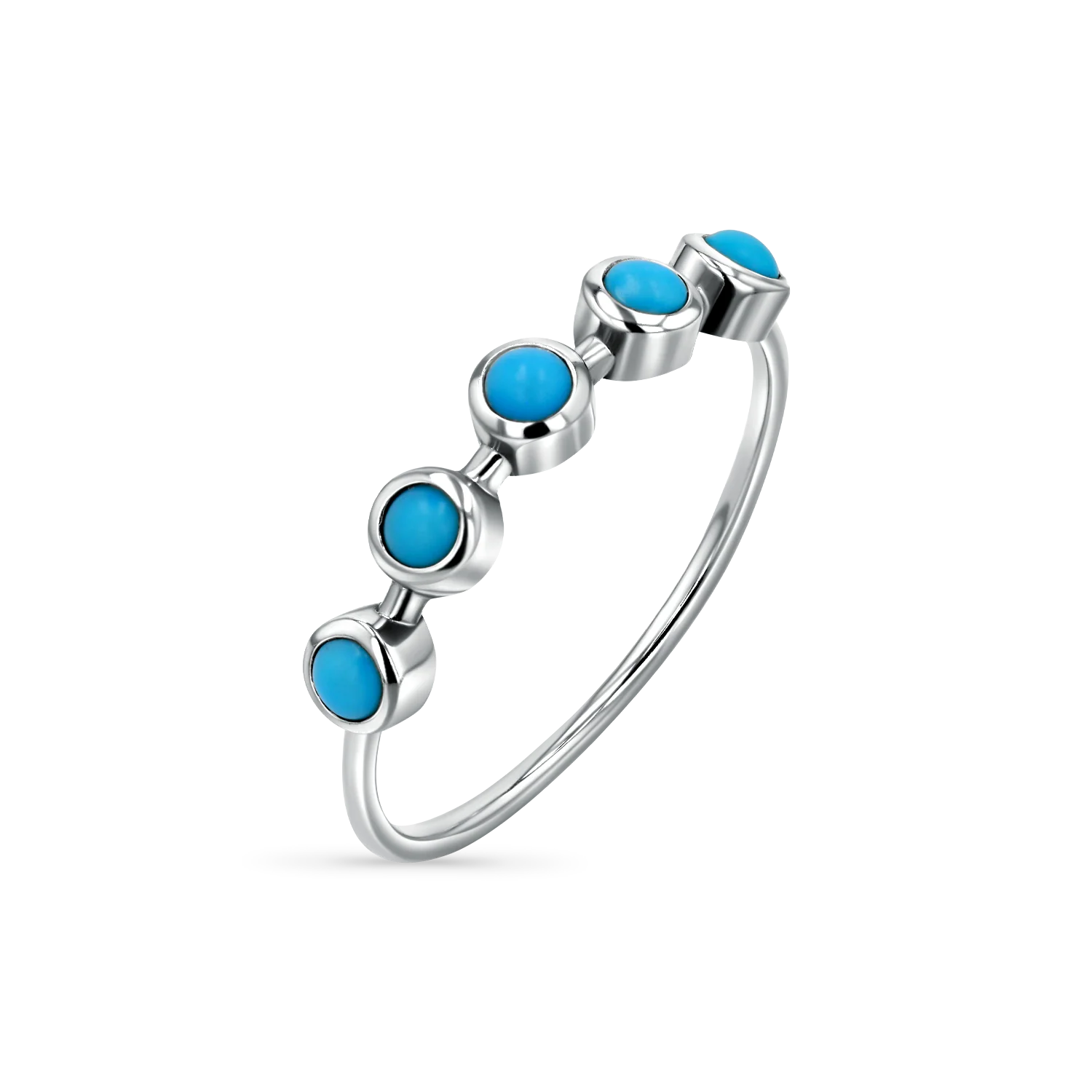 Turquoise 5 Stone Ring - Image 2