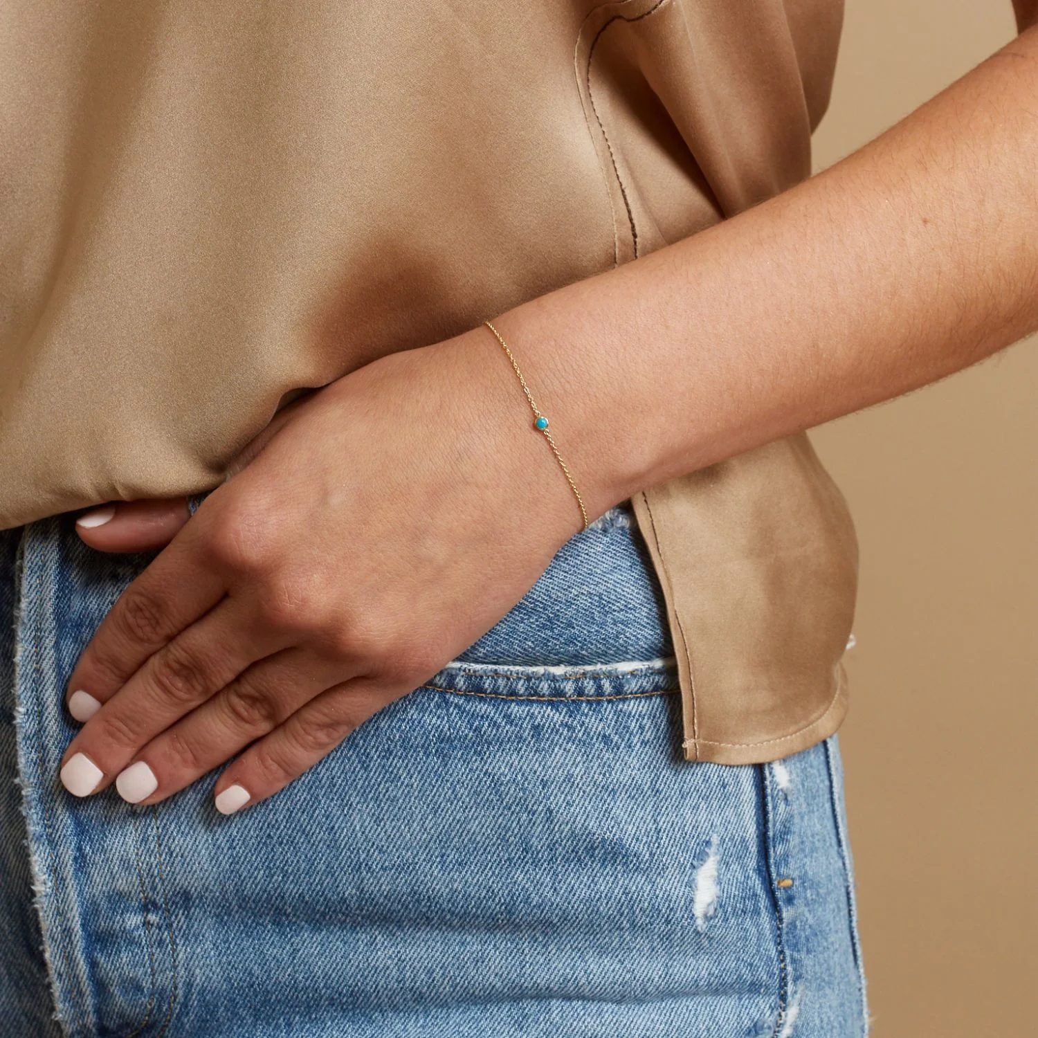 Turquoise Solitaire Bracelet - Image 8